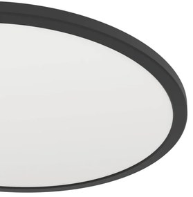 Plafonieră LED dimabilă de exterior Eglo 901455 ROVITO-R 16,8W/230V d. 50 cm IP44 negru + telecomandă