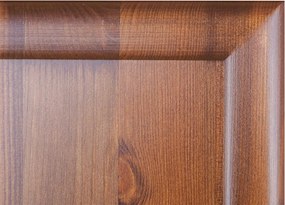 Set lemn masiv nuc Dining Linea 6 Scaune și Masă Extensibilă Alb-