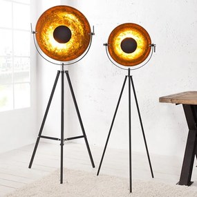 LAMPADAR DESIGN RETRO Studio negru/ auriu A-36617 VC