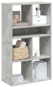 vidaXL Bibliotecă, gri beton, 66x31x112 cm, lemn prelucrat