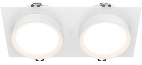 Spot incastrabil design tehnic Hoop 2 alb
