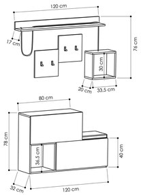 Set mobilier pentru hol Holdon - Kalune Design