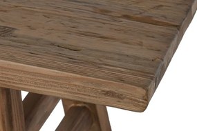 Măsuță de cafea din lemn masiv de ulm, finisaj natural, 167 x 41 x 42,5 cm, „Olmo"