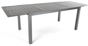 Masa de gradina Mirolo, 160-240 × 89 cm, negru