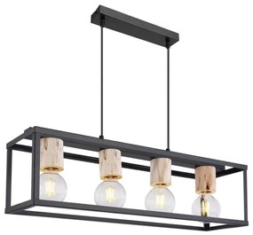 Lustră pe cablu Globo 15476-4H HAGAR 4xE27/60W/230V