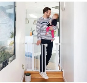 Safety 1st - Barieră de siguranță AUTO CLOSE albă