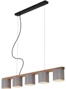 Briloner 4075-054 - Lustră suspendată pe cablu 5xE14/25W/230V