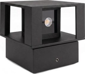 Aplică LED de perete pentru exterior, 12 W, 230 V, IP54, neagră