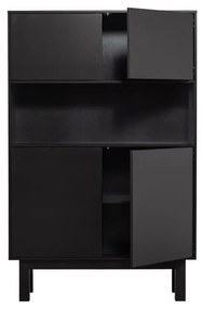 Dulap negru din lemn de pin 110x170 cm Finca – WOOOD