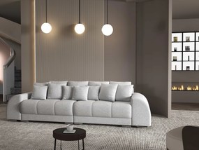 Canapea extensibilă dumonde cu 2 lăzi de depozitare si sezut confortabil din spuma high-density, Verona Euphoria Dove 310x100 cm