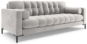 Canapea Bali 4 locuri velvet/picioare negre L217 cm