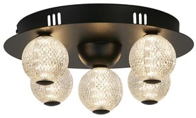 Plafoniera LED design modern Asteroid Led negru