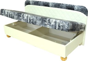 Pat de o persoană (divan) 82 cm Lola (cu saltea molitan). 1041924