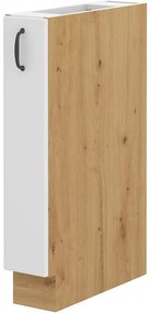 Dulap inferior pentru coș Sheila 15 D CARGO BB (Stejar artisan + Alb). 1032490