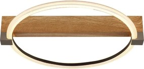 Plafoniera LED metal cu efect de lemn FLETCHER