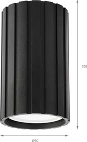 Brilagi - Spot CRISPINA 1xGU10/10W/230V, 10 cm, negru