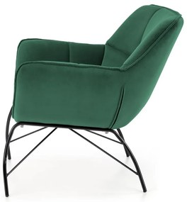 Fotoliu Belton velvet verde H78 cm