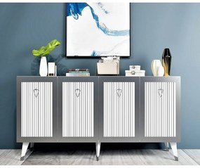 Dulap Bare White and Silver