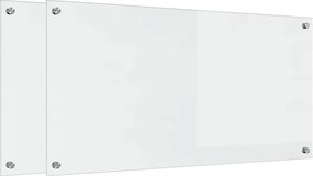 vidaXL Panou de bucătărie 2 pcs Transparent 100 x 50 cm