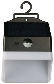 LED lampă solară de perete cu senzor, 2W, 3,7V, 4000K, IP65, 1200 mAh
