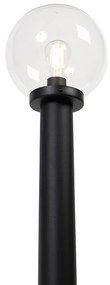 Lampă de exterior cu picior negru cu glob clar 100 cm IP44 - Sfera