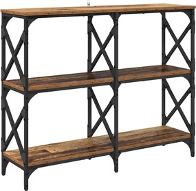 vidaXL Masă de consolă Lemn vechi 100 x 28 x 80,5 cm Lemn compozit