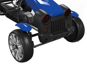 Kart cu pedale pentru copii NOVOKIDS® Matador Retro Kart PRO, 3-8 ani , Maxim 30 kg, Roti din cauciuc EVA, Carena, Structura metalica, Frana de mana,