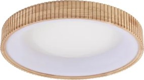 Brilagi - Plafonieră LED FALCON WOOD MODERN, 40W, 230V, Ø 60 cm, cu finisaj lemn