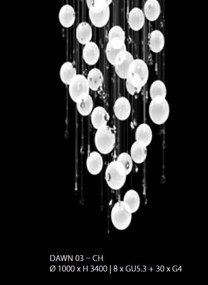 Lustra moderna Vision design LUX Cristal Bohemia Exclusive Exclusive Dawn 03, 340cm
