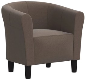 345026 vidaXL Fotoliu, gri taupe, material textil