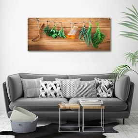 Tablou canvas Ierburi pe un șir de caractere