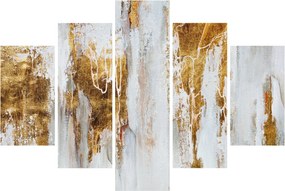 Tablou - Abstract auriu (150x105 cm)