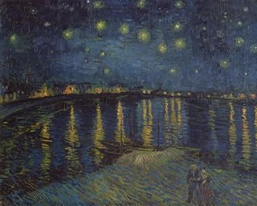 Vincent van Gogh - Artă imprimată Starry Night over the Rhone, 1888, (40 x 30 cm)