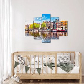 Tablou - Case dansatoare, Amsterdam (150x105 cm)