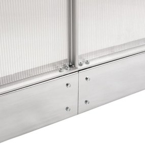 Seră din policarbonat 250 x 430 x 124/205 cm
