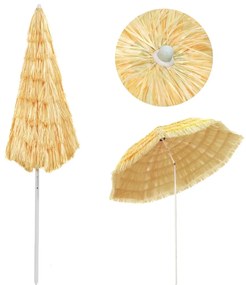 Umbrela de plaja, natural, 300 cm, stil hawaiian 300 cm