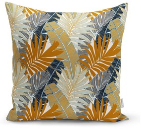 Set 4 fețe de pernă decorative Minimalist Cushion Covers Autumn Leaves, 45 x 45 cm