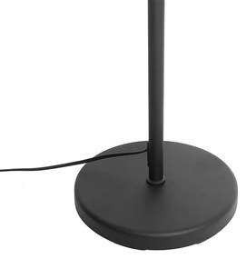 Lampă de podea neagră cu abajur negru și braț reglabil - Ladas Deluxe