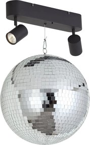 Lampă suspendată Retro Discoball, cu LED, 2 lumini și telecomandă