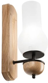 Aplică Brilagi COTTAGE 1xE14/40W/230V stejar/alb