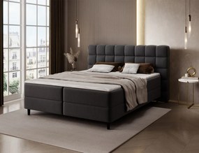 Pat continental, 140x200 cm, Camma, Eltap (Culoare: Alb / Royal 01)