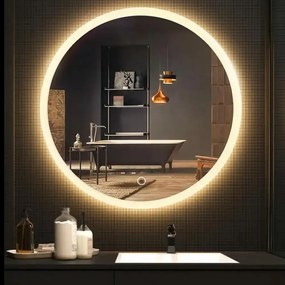 Oglinda LED FFJ50 Crom 50cm, Rea