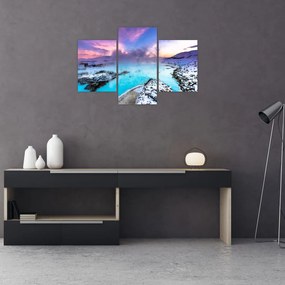 Tablou - Laguna albastră din Islanda (90x60 cm)