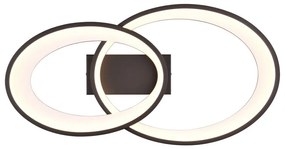 Plafonieră neagră-albă LED 30x57 cm Malaga – Reality