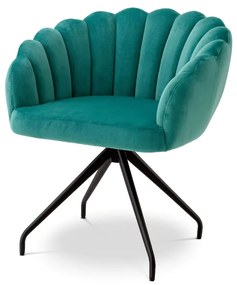 Scaun pivotant design elegant LUX Luzern, Savona turquoise