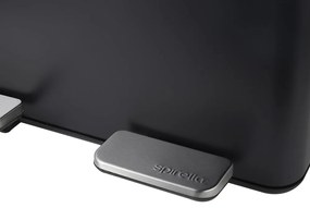 Coș de gunoi negru mat pentru reciclare/cu pedală 2x20 l din oțel Aliya – Spirella