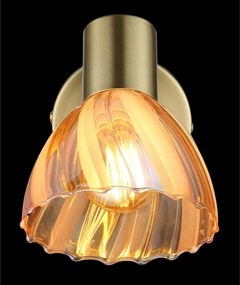 Spot de perete Globo 54315M-1 ZACHERY 1xE14/40W/230V auriu