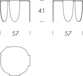 Masuta de Cafea Design LUX, Sticla, Arturo 57x41cm