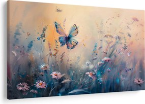Tablou - Pajiște cu Fluture II (90x60 cm)