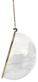 Scaun suspendat, transparent/ auriu/ alb, BUBBLE NEW TIP 1
